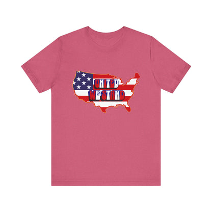 United We Stand T-Shirt - Patriotic USA Map Design