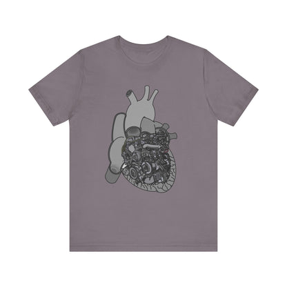 Valves and Ventricles - Heart Anatomy and Car Engine Mash Up - T-shirt for Heart Nurses, Cardiologists, and Car Lovers