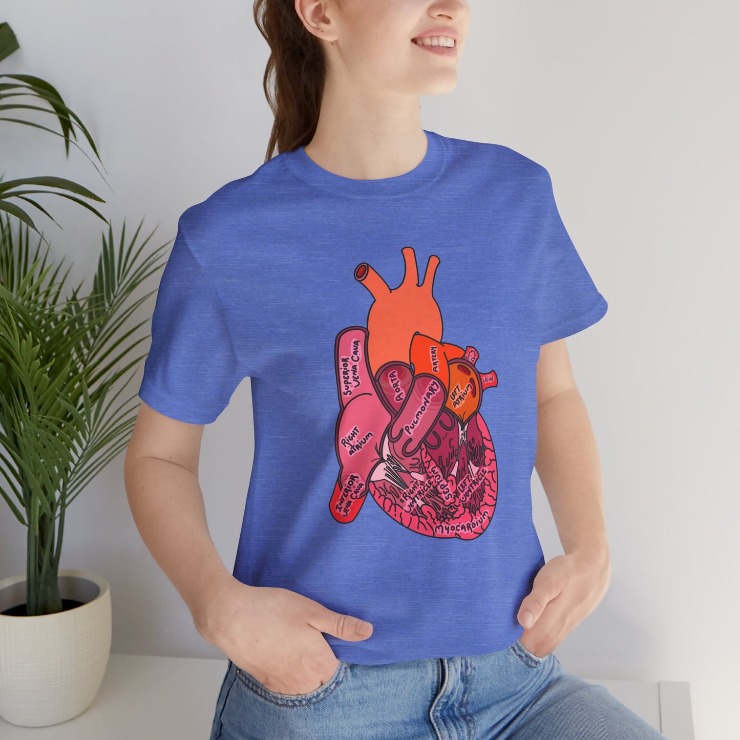 Anatomical Heart Label Diagram Shirt