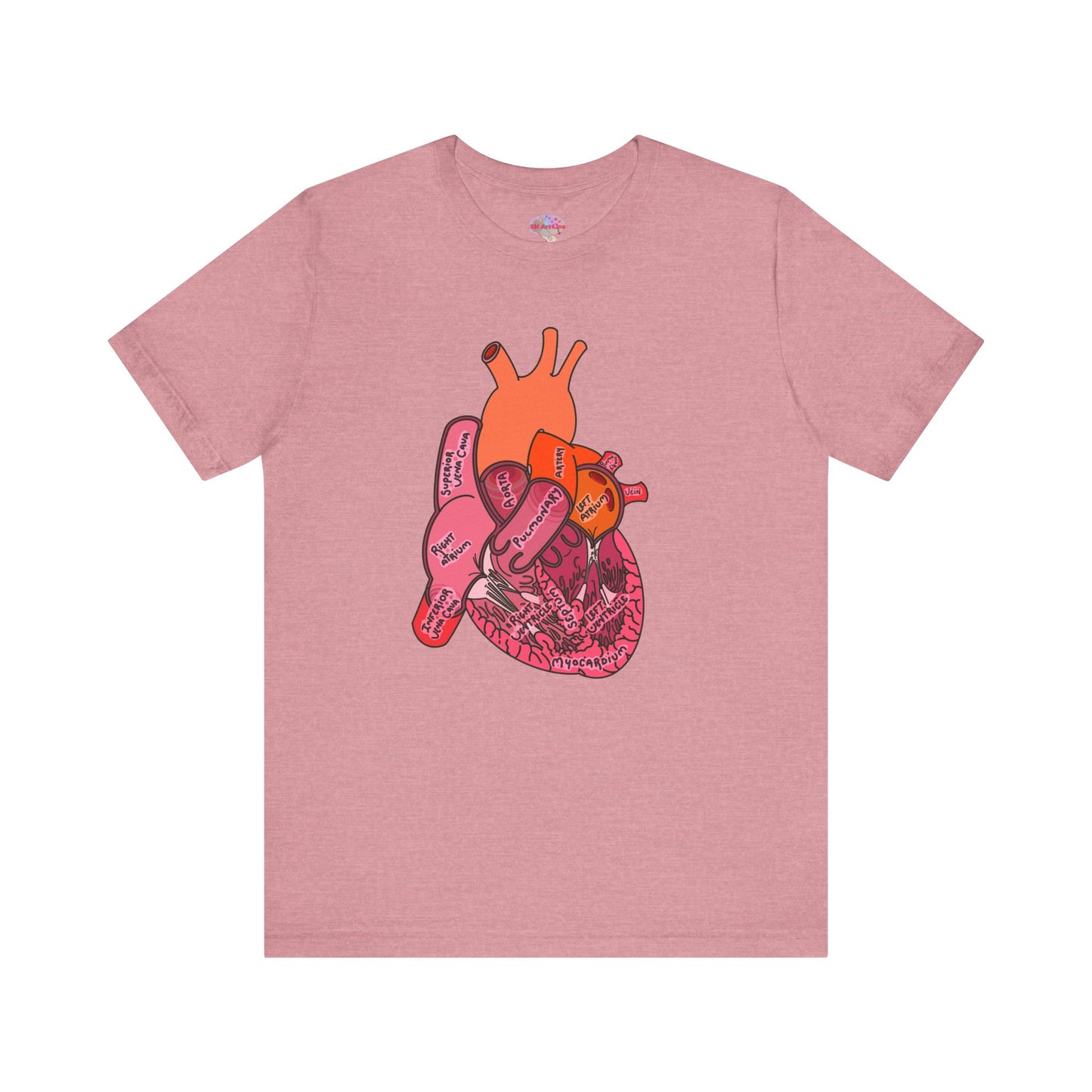 Anatomical Heart Label Diagram Shirt