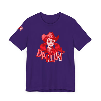 DaRliN Nurse T-Shirt, Cowgirl RN, Western Nurse, Cute Nursing Shirt, Heart Sunglasses, Funny RN Tee, Medical Plus Sign, ICU,  Med-Surg