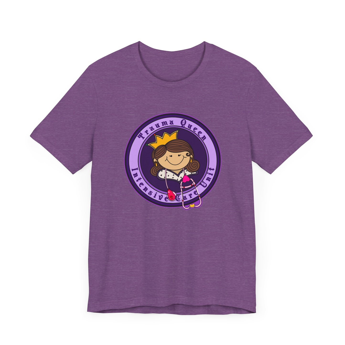 Trauma Queen, Intensive Care Unit T-Shirt, Funny ICU Nurse, ER, Critical Care, Medical Humor, RN Gift, Healthcare Worker Tee