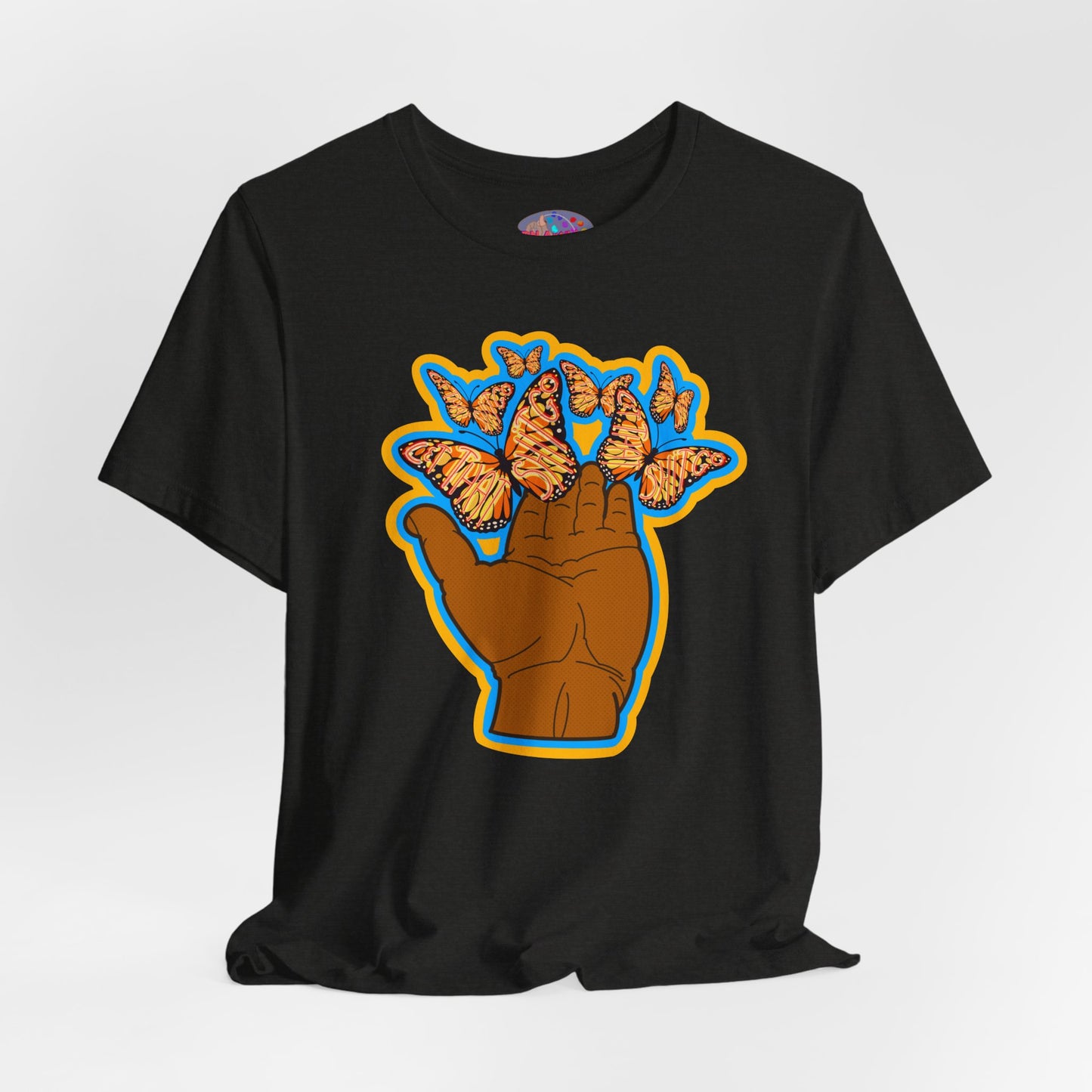 Let That Shit Go - Inspirational Butterfly T-Shirt -Unisex Jersey Short Sleeve Tee - Positive Vibes Apparel