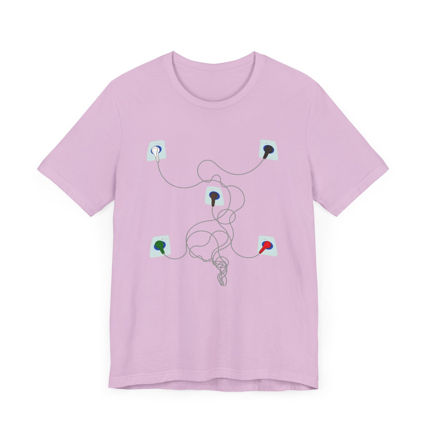 Smoke Over Fire, Clouds Over Grass T-Shirt Funny EKG Placement Guide, Cardiac Nurse, Paramedic, EMT, ECG, Medical Humor, Nurse Gift