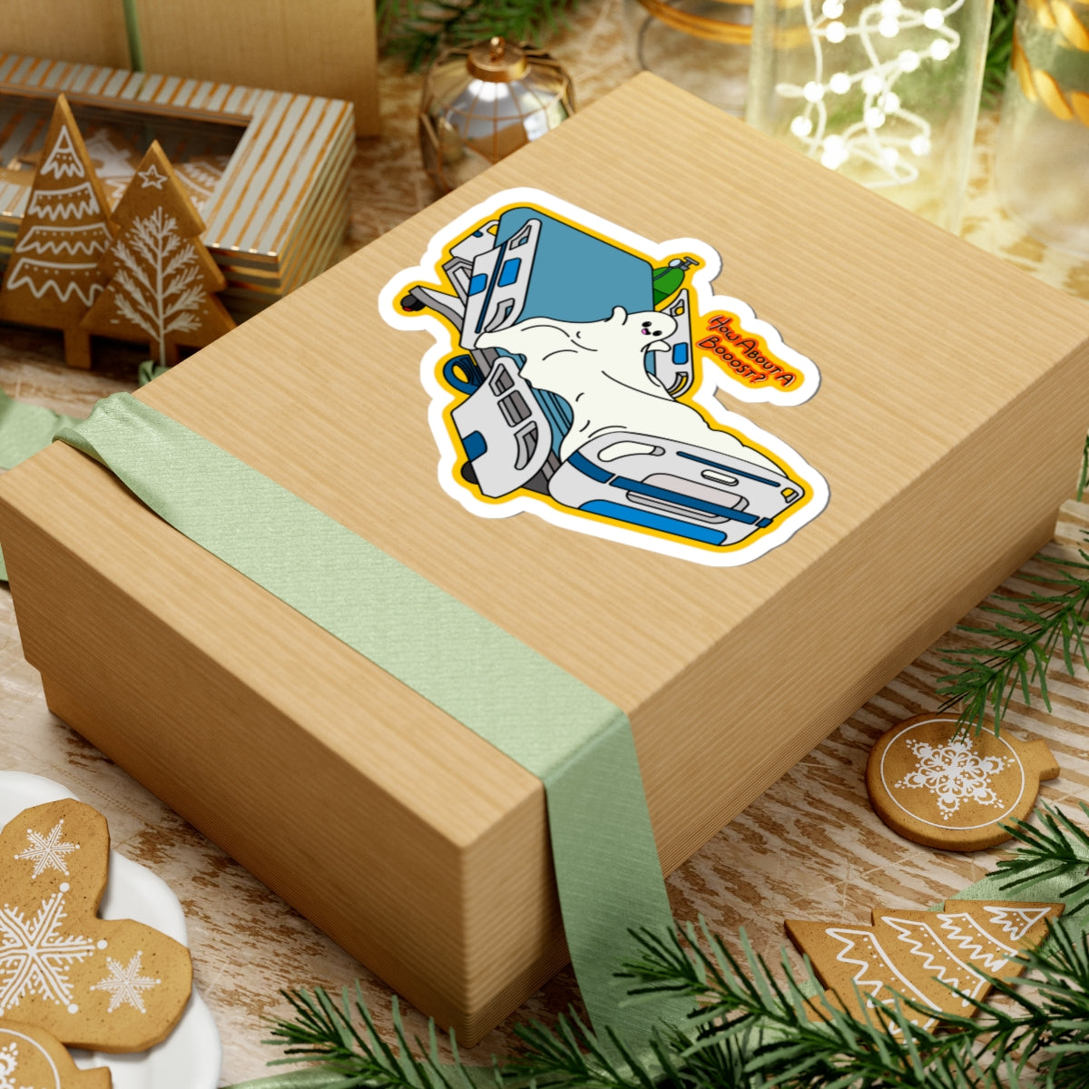 How About a Booost? - Halloween Nursing Ghost Sticker