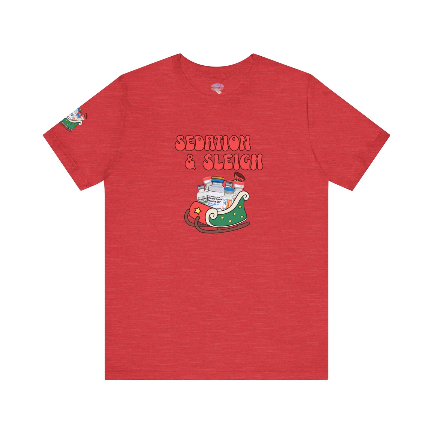 Sedation & Sleigh Christmas Shirt, ICU RN Holiday