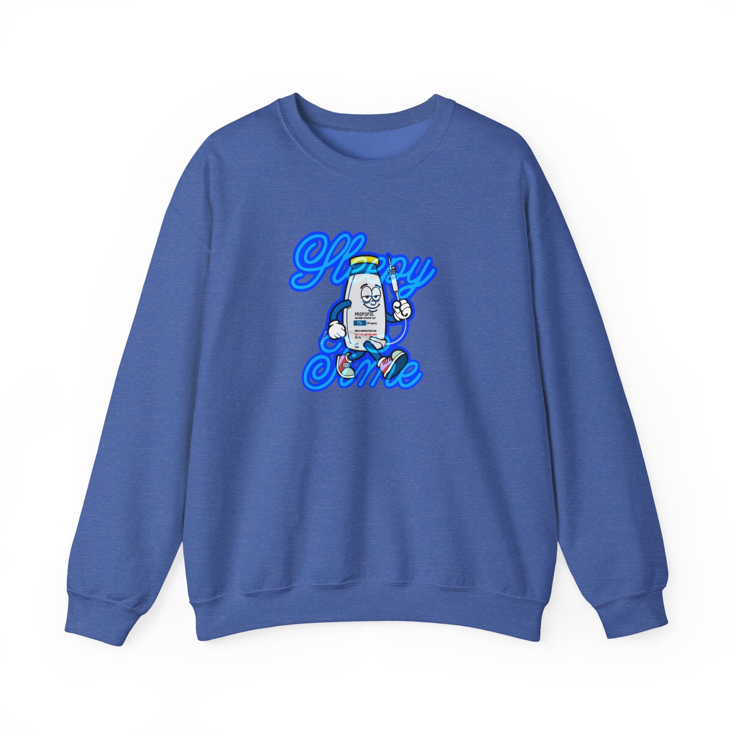 Sleepy Time Propofol Pete Sweatshirt - Anesthesiology, ICU, CRNA Apparel, Sedate in Style