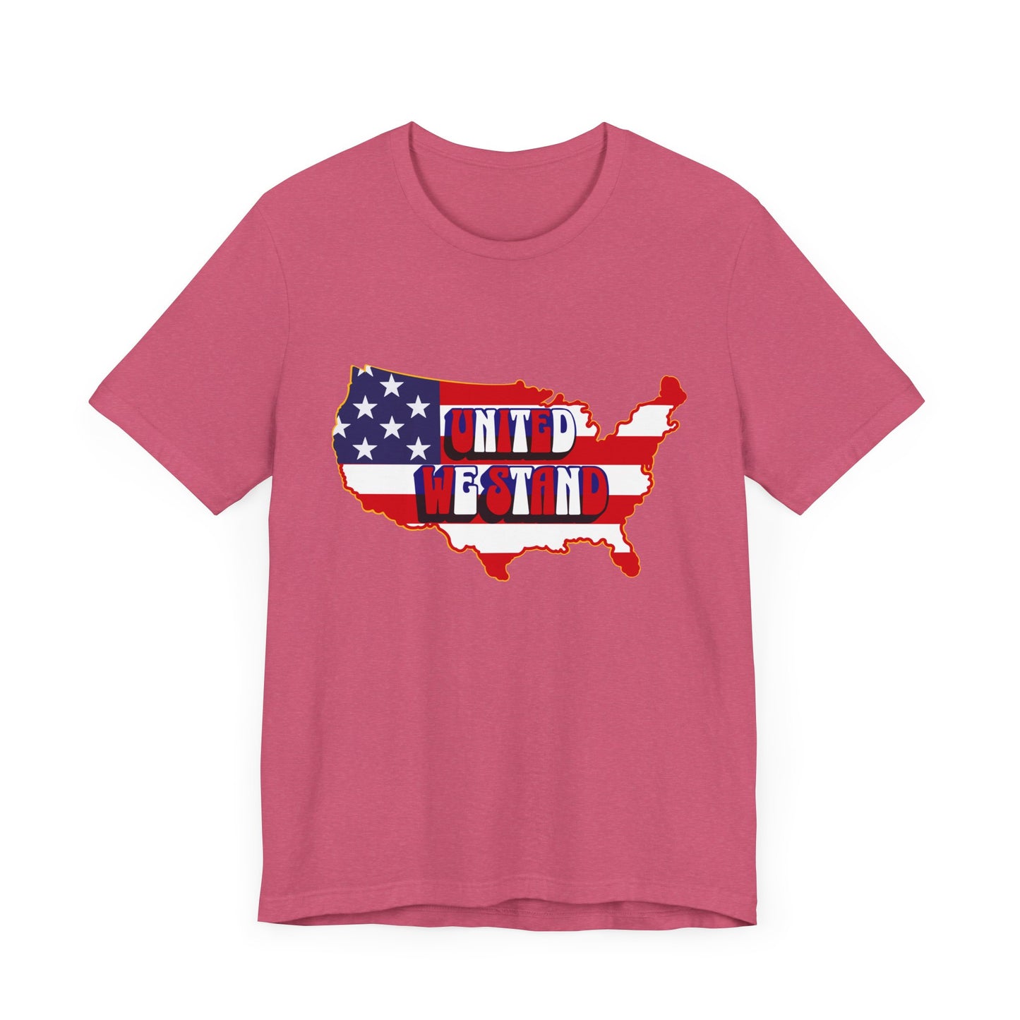 United We Stand T-Shirt - Patriotic USA Map Design