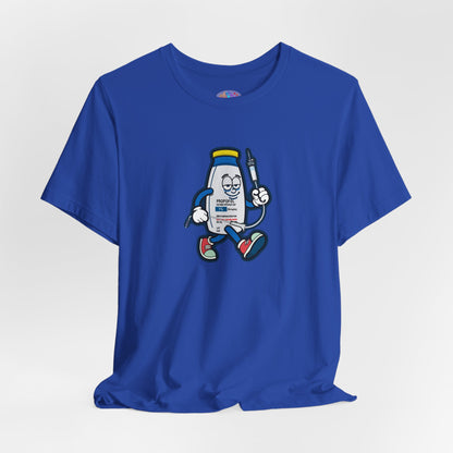 Propofol Pete - Funny Propofol Bottle Cartoon T-shirt for Nurses & Doctors