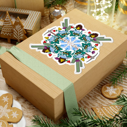 Nevada Mandala Sticker - State Symbol Art With Gambling, Mining, and Nature elements