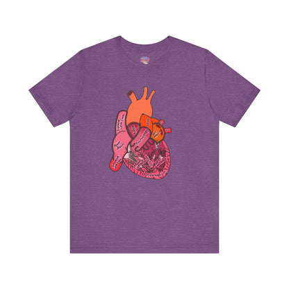 Anatomical Heart Label Diagram Shirt