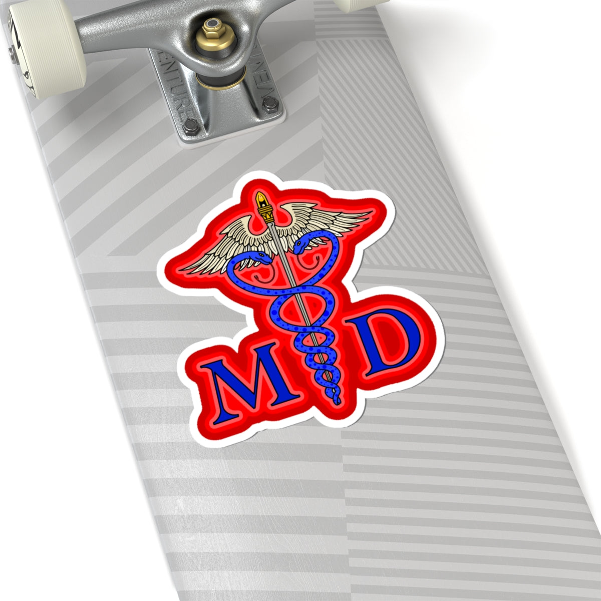 Medical Caduceus MD Sticker
