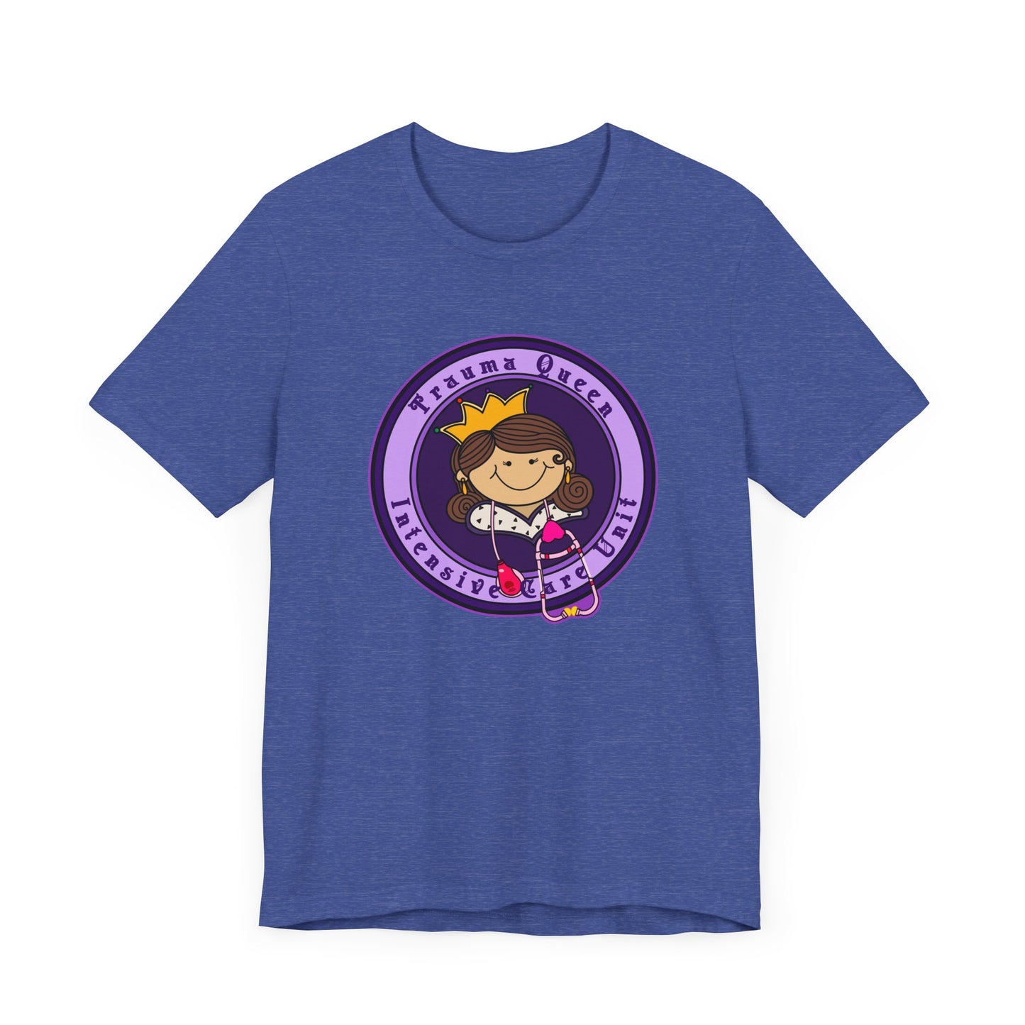 Trauma Queen, Intensive Care Unit T-Shirt, Funny ICU Nurse, ER, Critical Care, Medical Humor, RN Gift, Healthcare Worker Tee