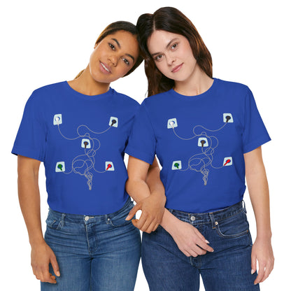 EKG Dots and Leads Tele Shirt