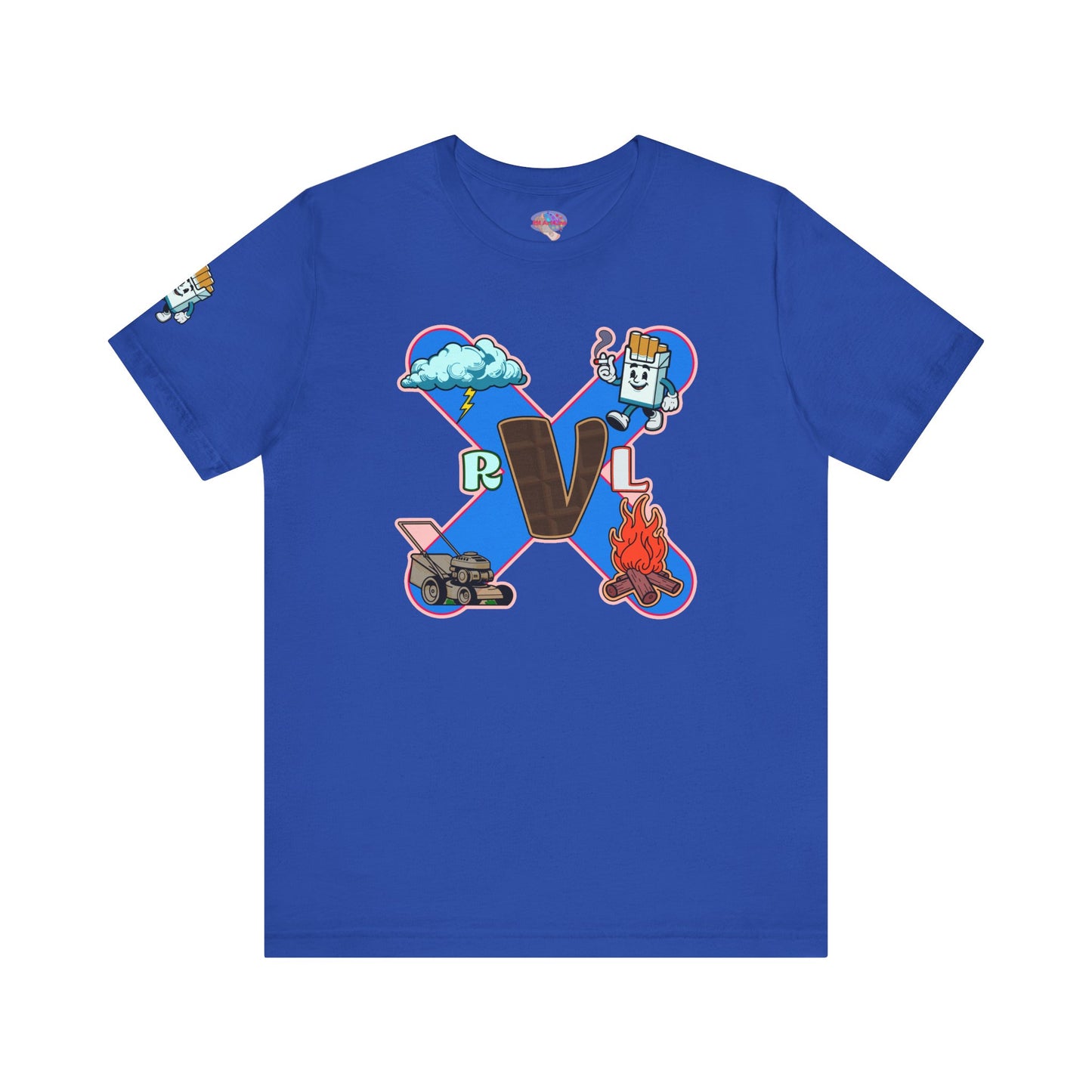 Smoke Over Fire, Clouds Over Grass EKG T-Shirt
