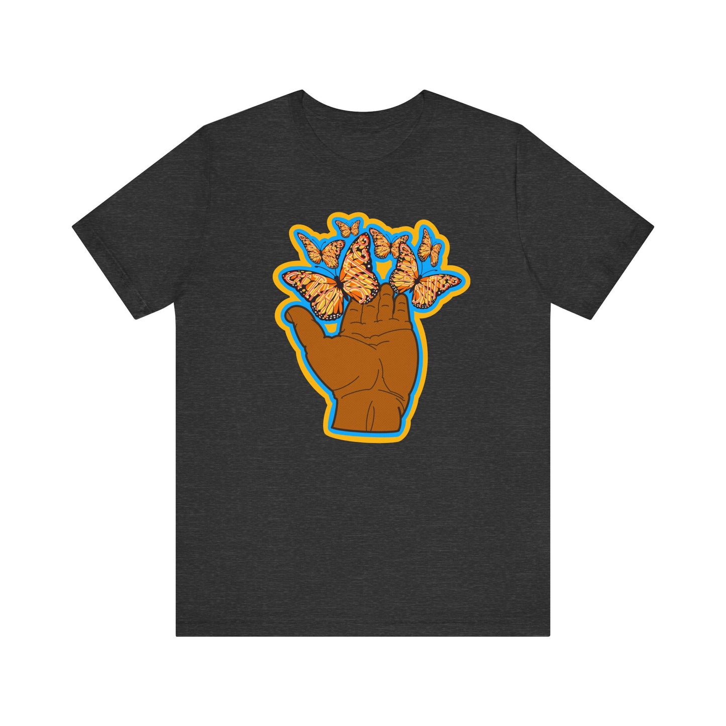 Let That Shit Go - Inspirational Butterfly T-Shirt -Unisex Jersey Short Sleeve Tee - Positive Vibes Apparel