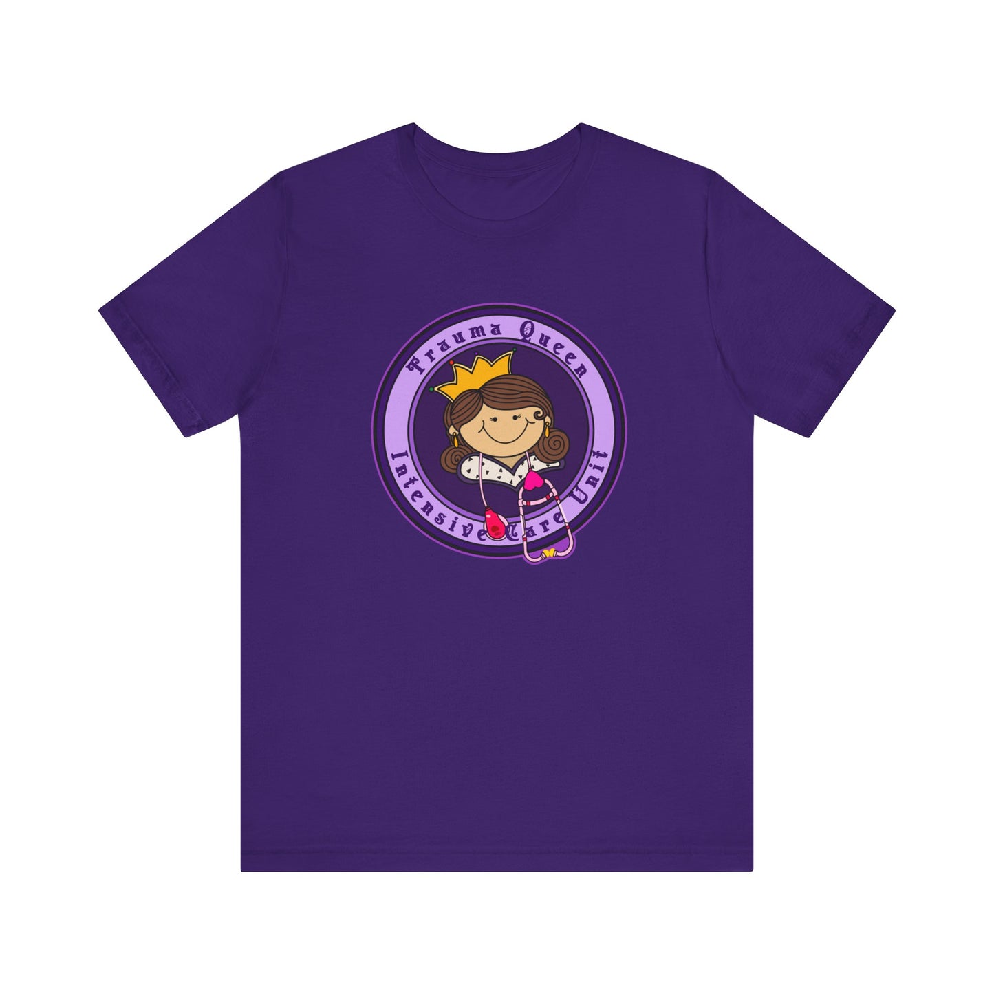 Trauma Queen, Intensive Care Unit T-Shirt, Funny ICU Nurse, ER, Critical Care, Medical Humor, RN Gift, Healthcare Worker Tee