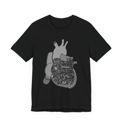 Valves and Ventricles - Heart Anatomy and Car Engine Mash Up - T-shirt for Heart Nurses, Cardiologists, and Car Lovers