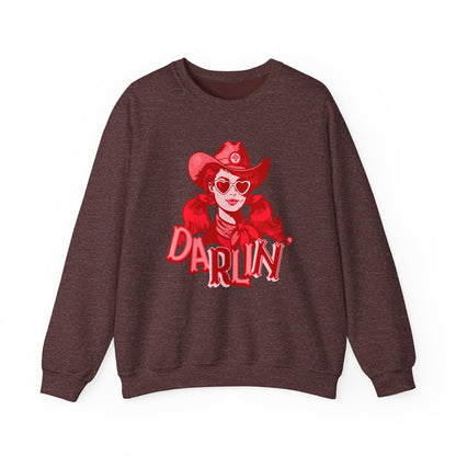 Darlin RN Sweatshirt , Cowgirl Nurse Style with a Heart,  Western Cowgirl Nurse Style, Funny RN Gift,  Apparel for Healthcare Professionals