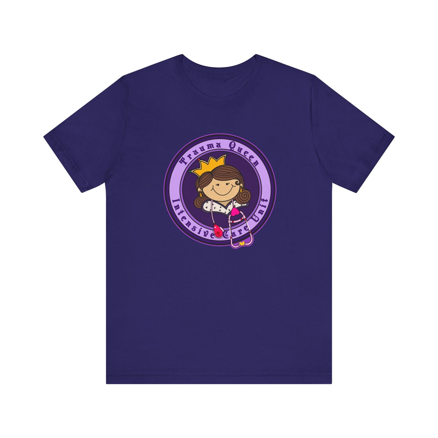 Trauma Queen, Intensive Care Unit T-Shirt, Funny ICU Nurse, ER, Critical Care, Medical Humor, RN Gift, Healthcare Worker Tee