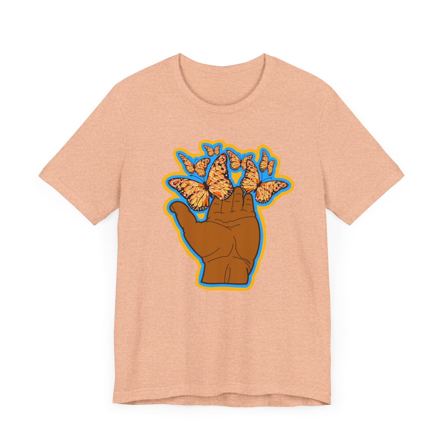 Let That Shit Go - Inspirational Butterfly T-Shirt -Unisex Jersey Short Sleeve Tee - Positive Vibes Apparel