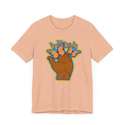 Let That Shit Go - Inspirational Butterfly T-Shirt -Unisex Jersey Short Sleeve Tee - Positive Vibes Apparel