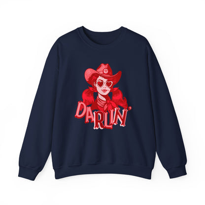 Darlin RN Sweatshirt , Cowgirl Nurse Style with a Heart,  Western Cowgirl Nurse Style, Funny RN Gift,  Apparel for Healthcare Professionals