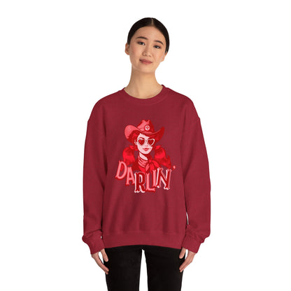 Darlin RN Sweatshirt , Cowgirl Nurse Style with a Heart,  Western Cowgirl Nurse Style, Funny RN Gift,  Apparel for Healthcare Professionals