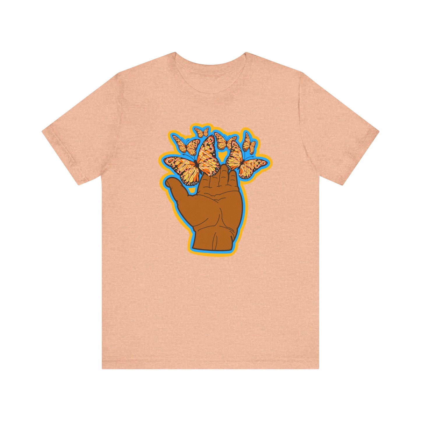 Let That Shit Go - Inspirational Butterfly T-Shirt -Unisex Jersey Short Sleeve Tee - Positive Vibes Apparel