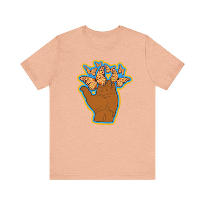 Let That Shit Go - Inspirational Butterfly T-Shirt -Unisex Jersey Short Sleeve Tee - Positive Vibes Apparel