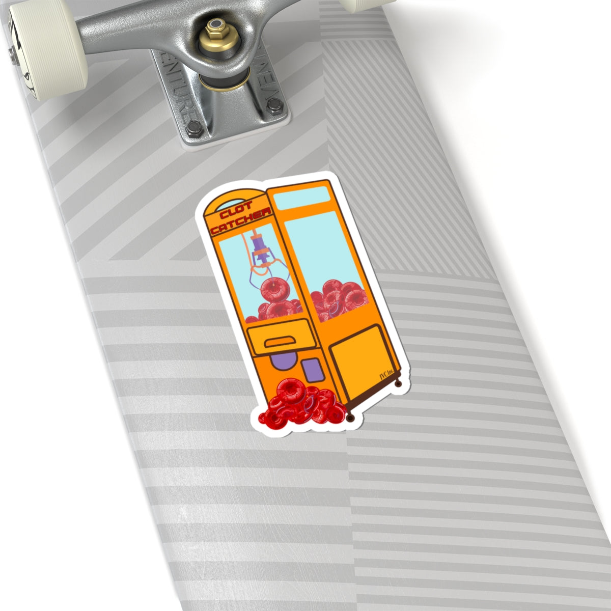 Clot Catcher Sticker, Funny IVC Filter, Critical Care Humor, Nurse Gift, Medical Decal, Cath Lab RN Gift