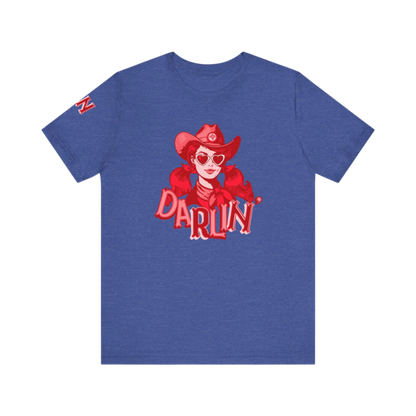 DaRliN Nurse T-Shirt, Cowgirl RN, Western Nurse, Cute Nursing Shirt, Heart Sunglasses, Funny RN Tee, Medical Plus Sign, ICU,  Med-Surg