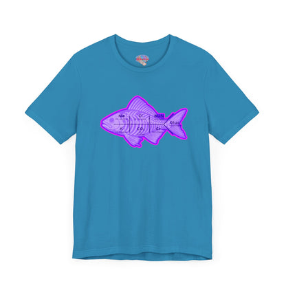 Fishbones T-Shirt , Medical Lab Values and Fish Skeleton Mashup, Funny Nursing  and Lab Tech Apparel, ICU & ER Gift