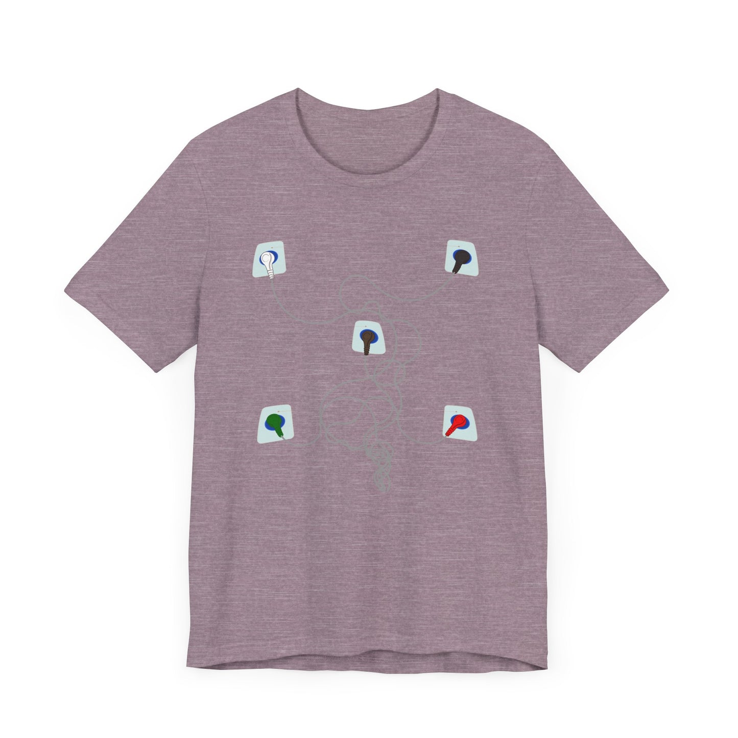 Smoke Over Fire, Clouds Over Grass T-Shirt Funny EKG Placement Guide, Cardiac Nurse, Paramedic, EMT, ECG, Medical Humor, Nurse Gift