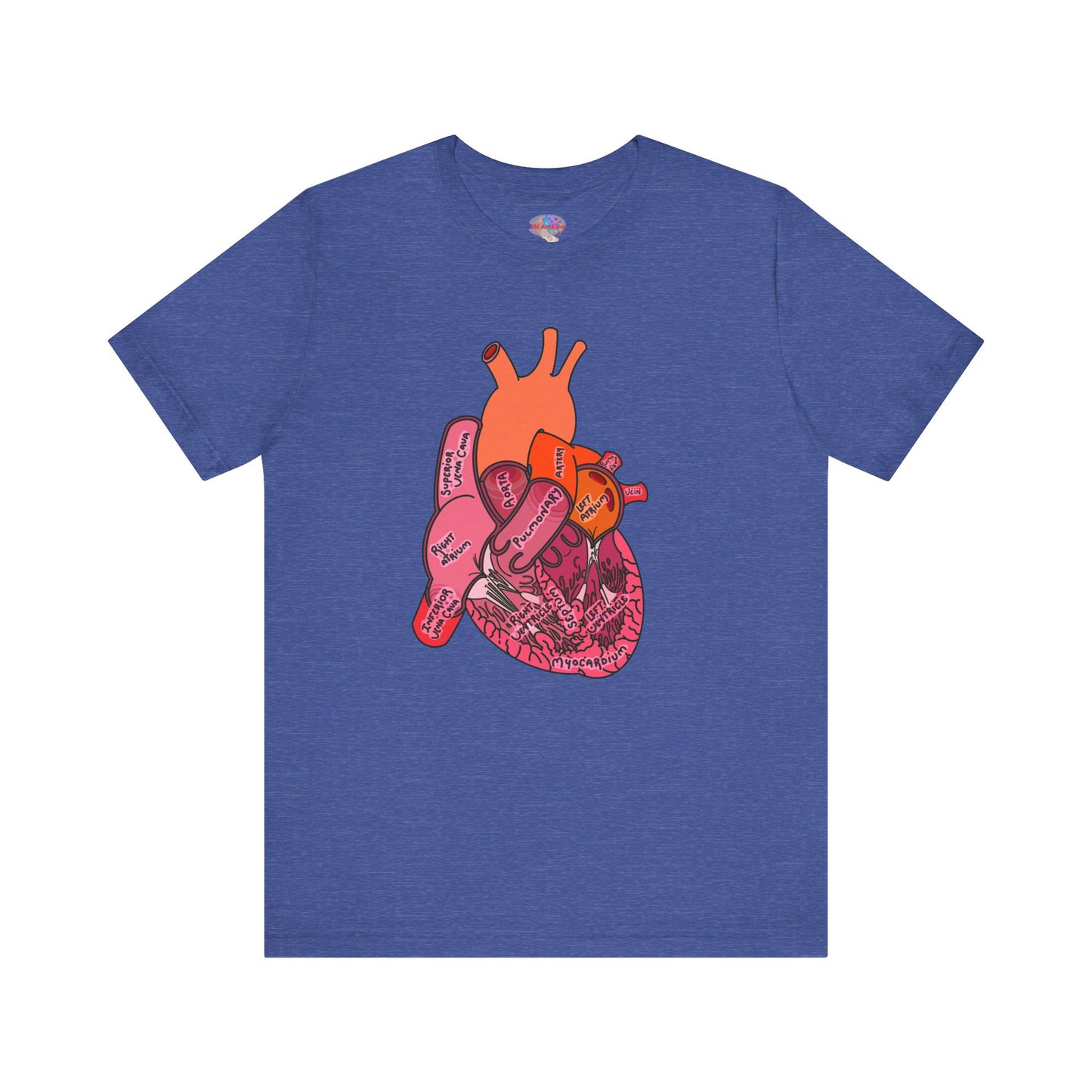 Anatomical Heart Label Diagram Shirt