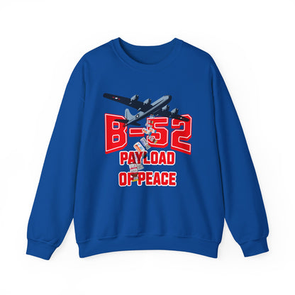 B-52 Payload of Peace Sweatshirt, Military Aircraft Jumper, Air Force Pullover, Warplane Graphic Crewneck, Aviation Lover Gift