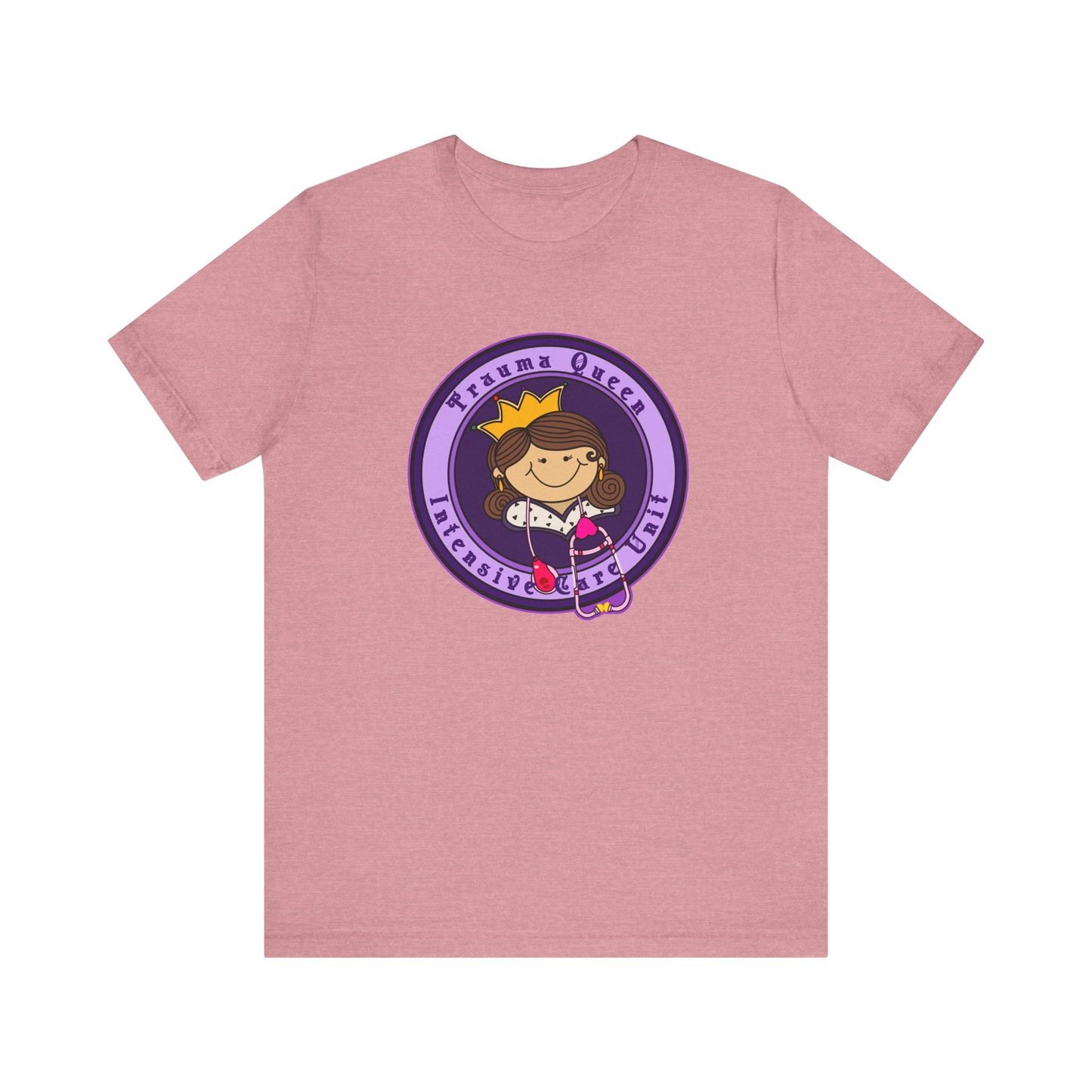Trauma Queen, Intensive Care Unit T-Shirt, Funny ICU Nurse, ER, Critical Care, Medical Humor, RN Gift, Healthcare Worker Tee