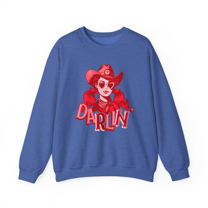 Darlin RN Sweatshirt , Cowgirl Nurse Style with a Heart,  Western Cowgirl Nurse Style, Funny RN Gift,  Apparel for Healthcare Professionals
