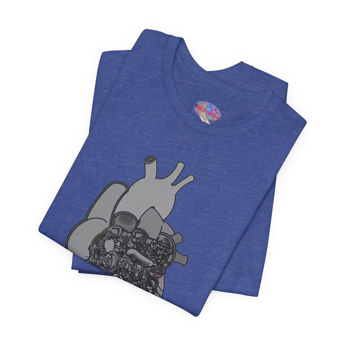 Valves and Ventricles - Heart Anatomy/Car Engine Mash Up T-Shirt