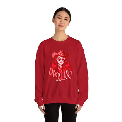 Darlin RN Sweatshirt , Cowgirl Nurse Style with a Heart,  Western Cowgirl Nurse Style, Funny RN Gift,  Apparel for Healthcare Professionals