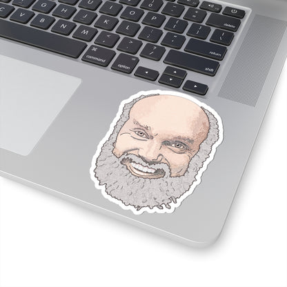 Ram Dass Portrait Sticker - Richard Alpert - Spiritual Teacher and Author