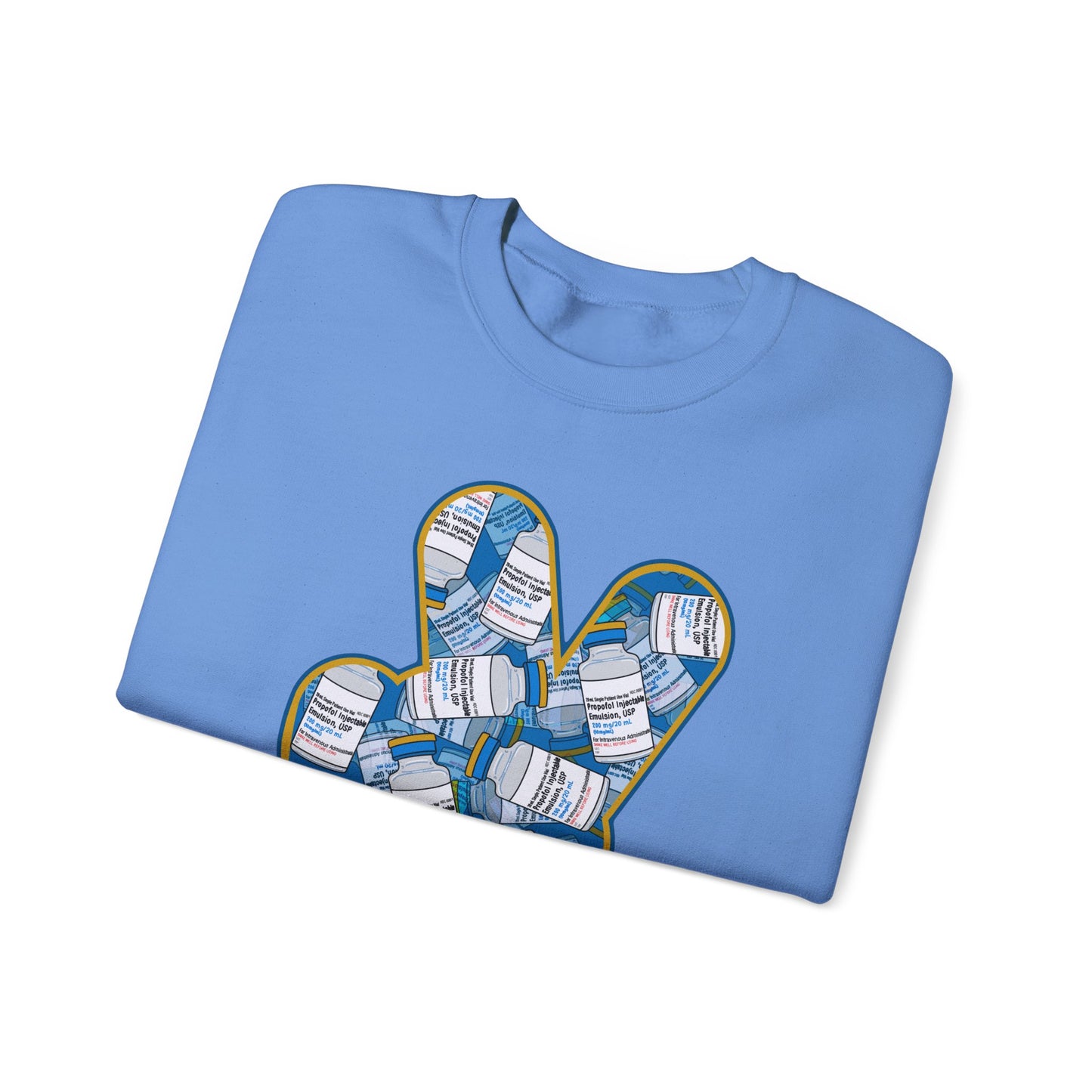 Peace and Quiet Sweatshirt,  Propofol Humor for Healthcare Pros, Great Gift for Nurses, ICU Nurses, CRNA's