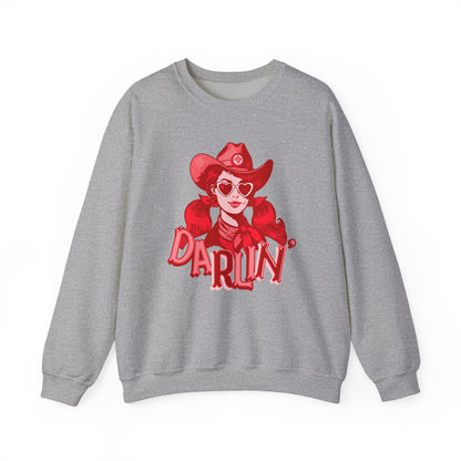 Darlin RN Sweatshirt , Cowgirl Nurse Style with a Heart,  Western Cowgirl Nurse Style, Funny RN Gift,  Apparel for Healthcare Professionals