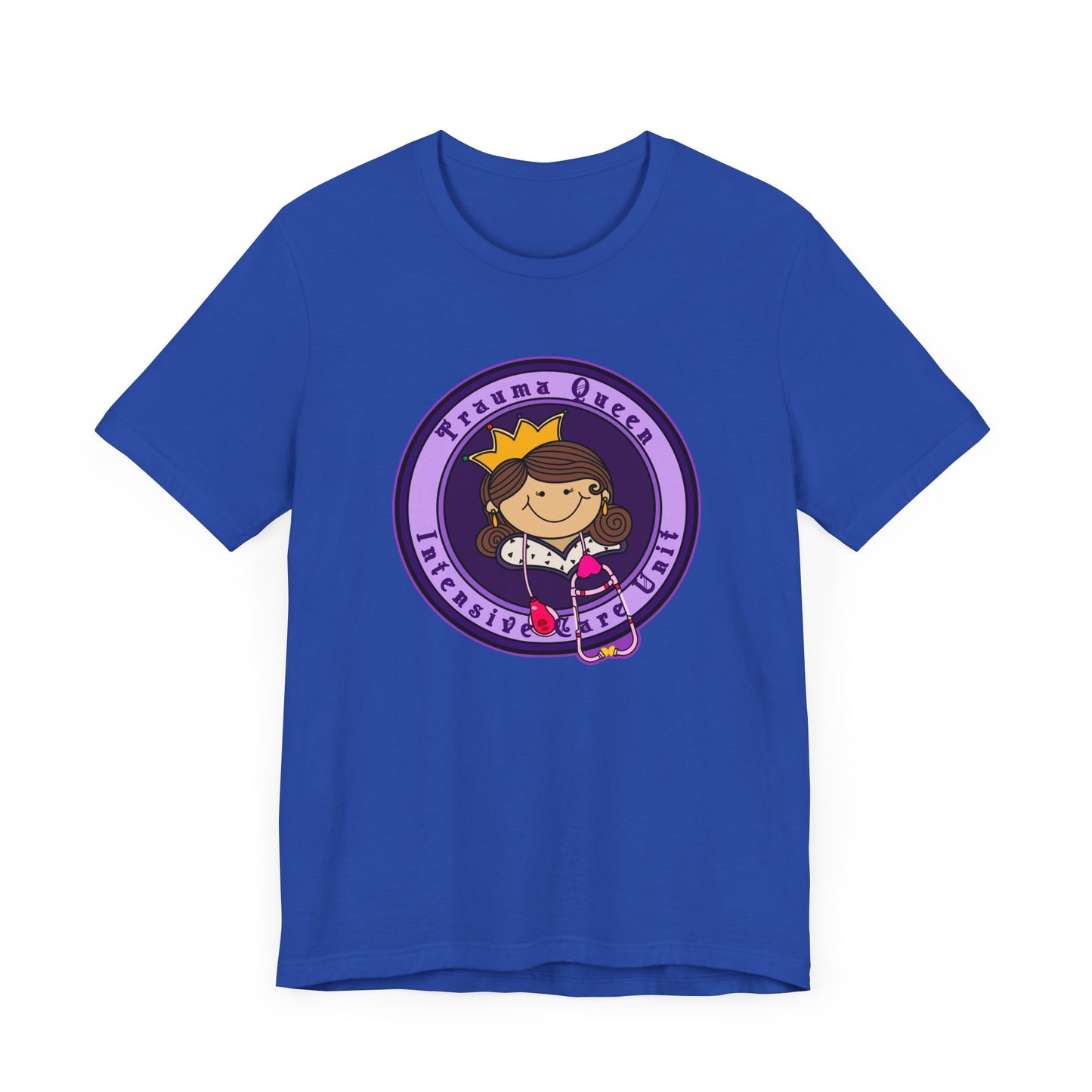 Trauma Queen, Intensive Care Unit T-Shirt, Funny ICU Nurse, ER, Critical Care, Medical Humor, RN Gift, Healthcare Worker Tee