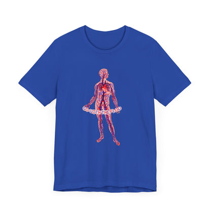 Go With The Flow Circulatory System Shirt, Anatomical Vein and Artery Diagram, Medical Humor, Nurse, Doctor, Healthcare Gift Tee