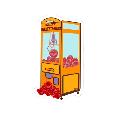 Clot Catcher Sticker, Funny IVC Filter, Critical Care Humor, Nurse Gift, Medical Decal, Cath Lab RN Gift