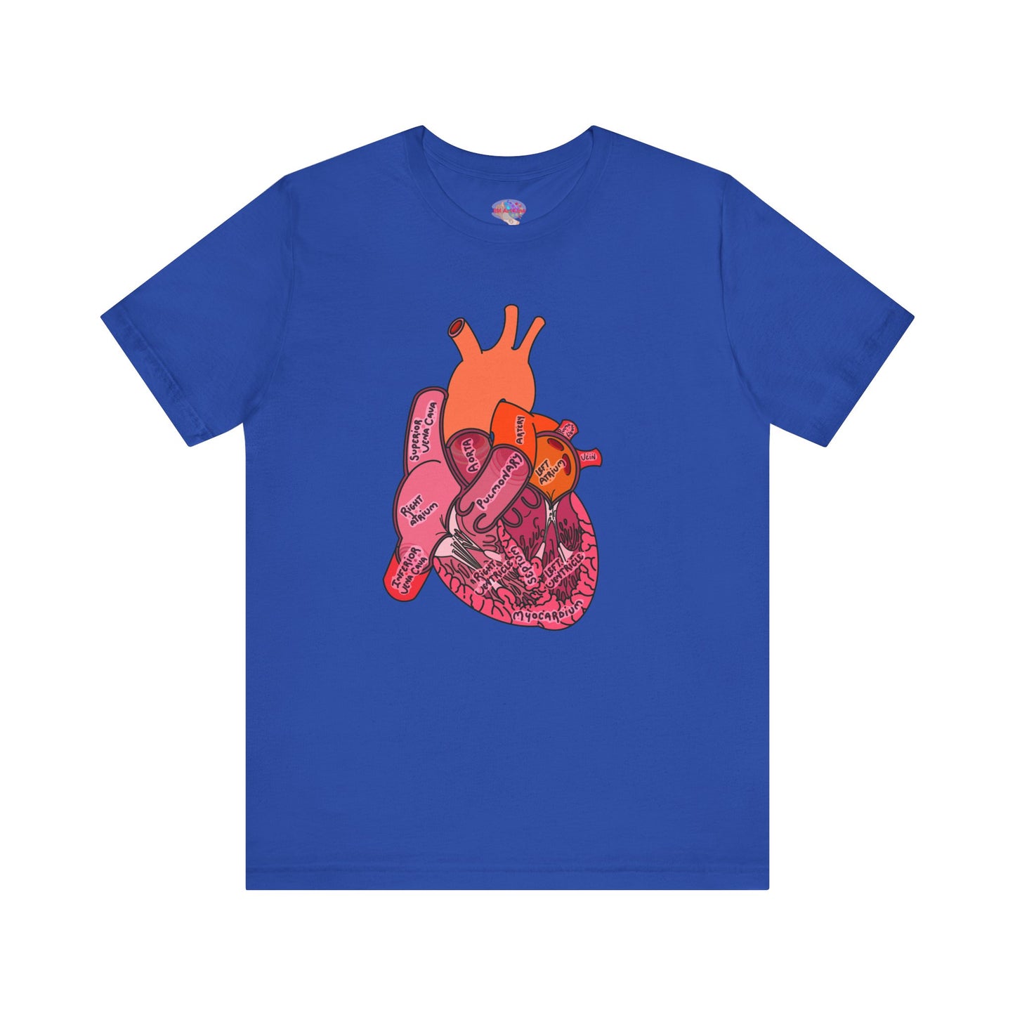 Anatomical Heart Label Diagram Shirt