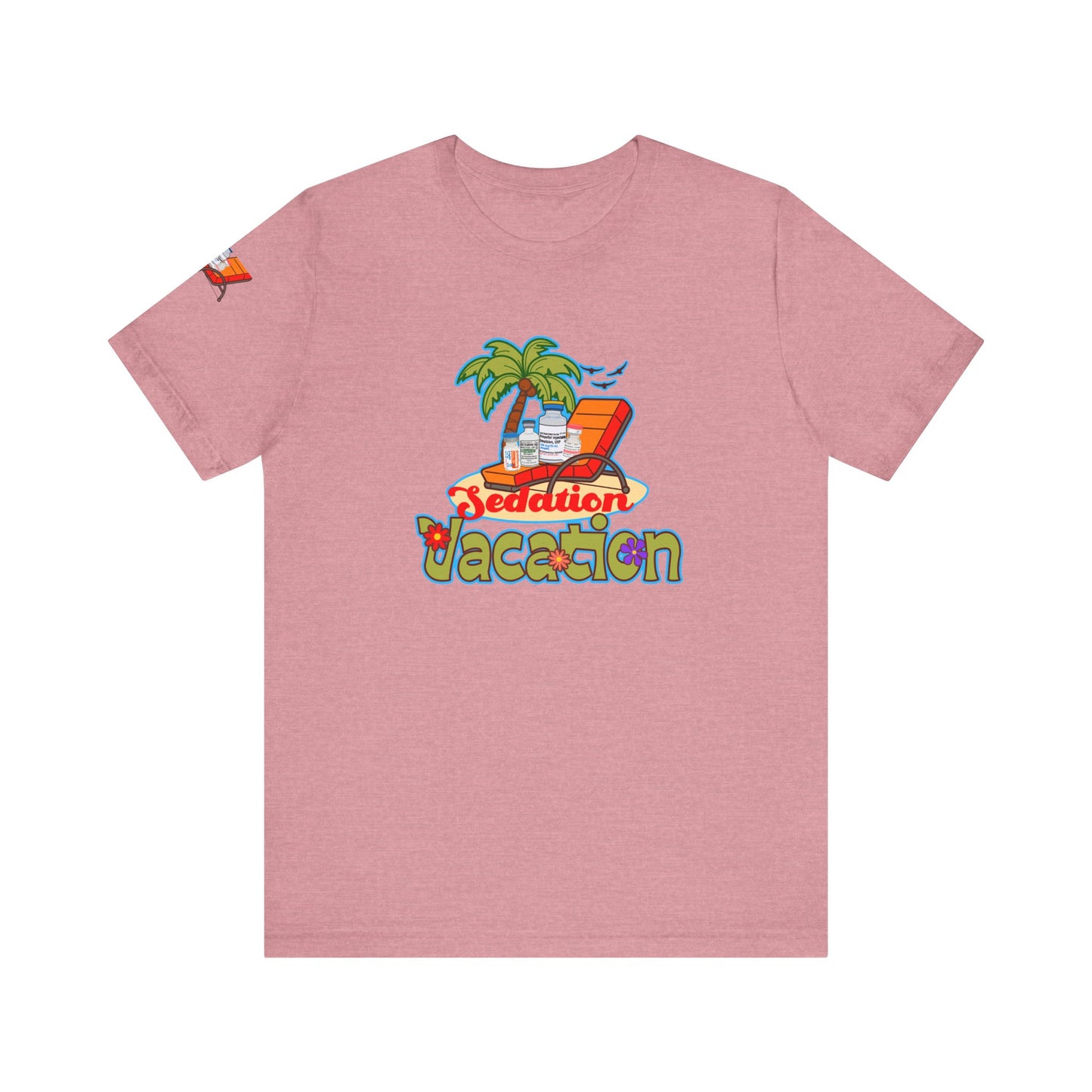 Sedation Vacation T-Shirt, Funny ICU Nurse, Anesthesia, Propofol, Ketamine, Fentanyl, Critical Care, RN Humor, Medical Tee, Nurse Gift