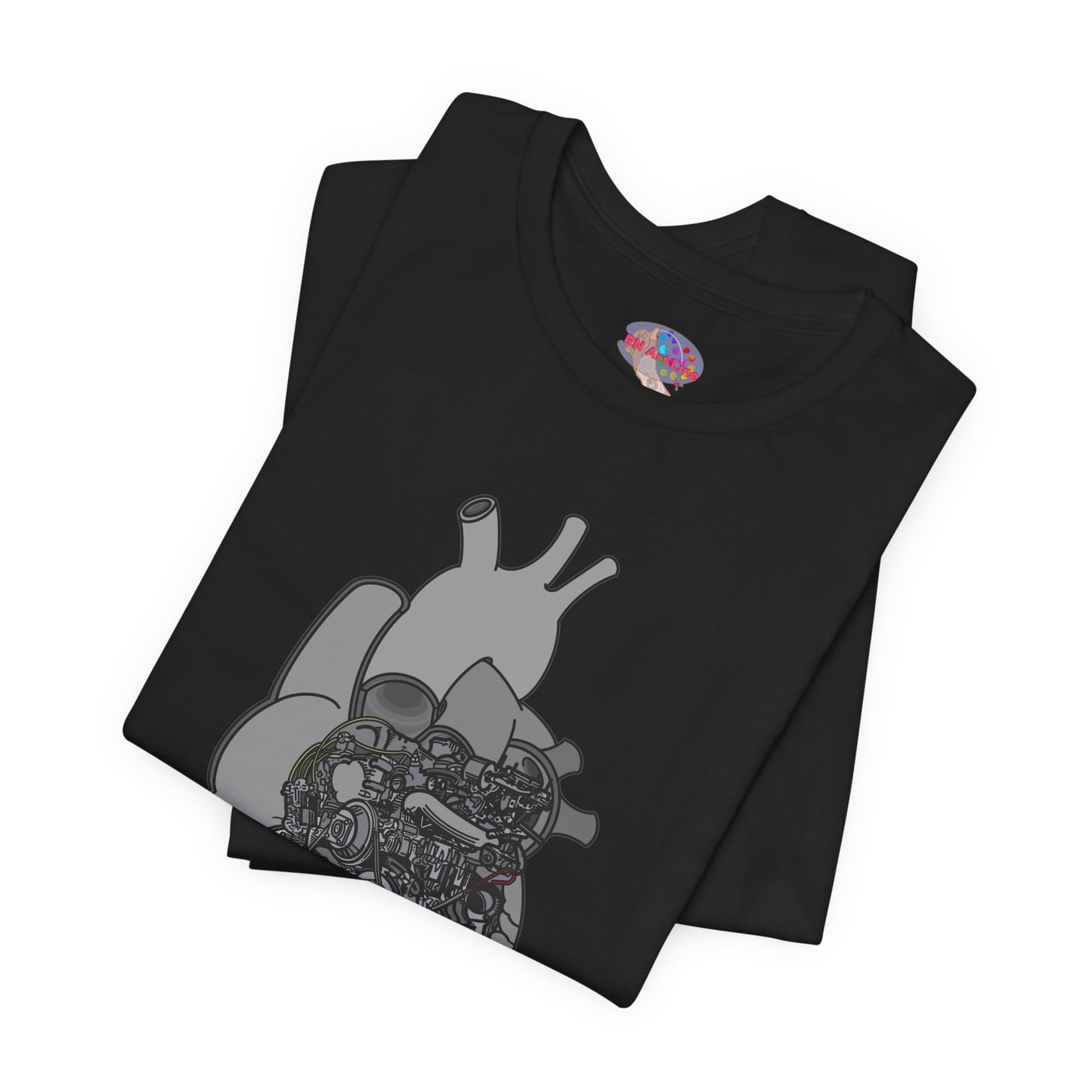Valves and Ventricles - Heart Anatomy/Car Engine Mash Up T-Shirt