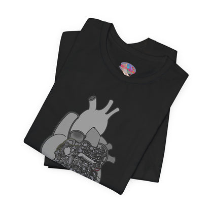 Valves and Ventricles - Heart Anatomy/Car Engine Mash Up T-Shirt
